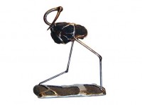 Bird 1999, 85x55x40 Steel and stone